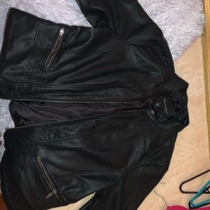 brand new leather jacket !